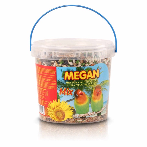 Sausas maistas Megan, vidutinėms papūgoms, 0.65 kg