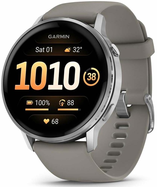 Išmanusis laikrodis Garmin Venu 4 45mm 010-03014-01, sidabro sp.