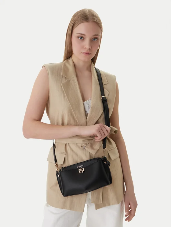 Guess Rankinė Guess Bianca Mini HWBG99 07720 Juoda