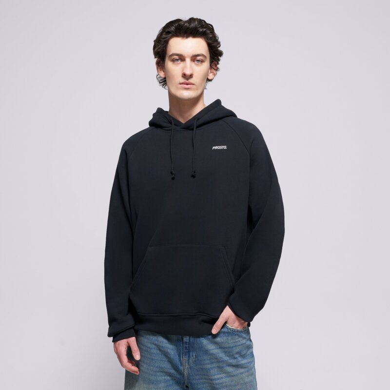 PROSTO DŽEMPERIS SU GOBTUVU HOODIE SKIZZLE WASHED BLACK