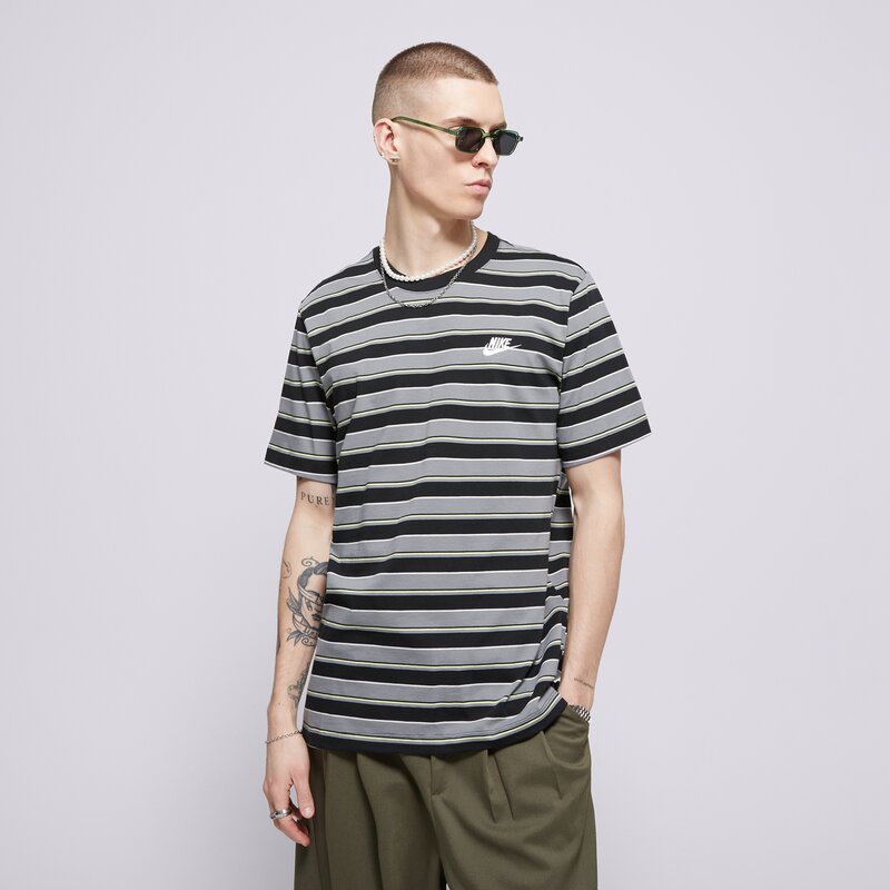 NIKE MARŠKINĖLIAI M NSW TEE CLUB STRIPE SP25