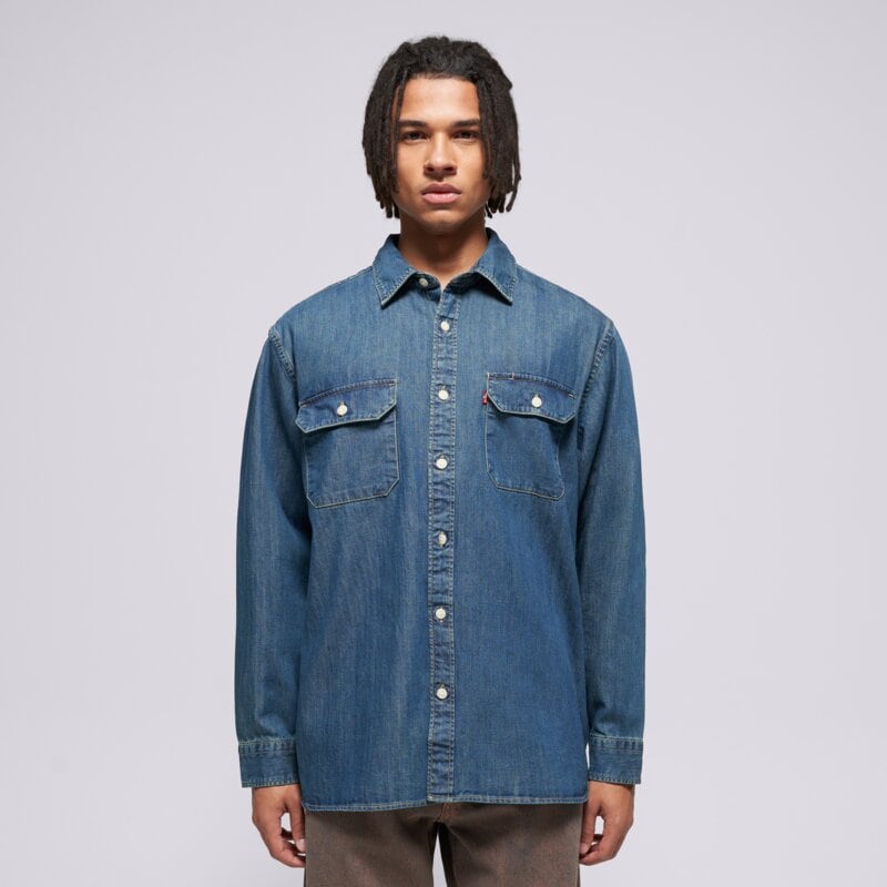 LEVI'S MARŠKINIAI JACKSON WORKER DARK INDIGO - WORN IN