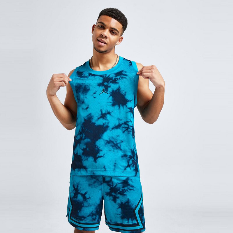 JORDAN MARŠKINĖLIAI JDAN TIE DYE JERSEY BLUE TEE