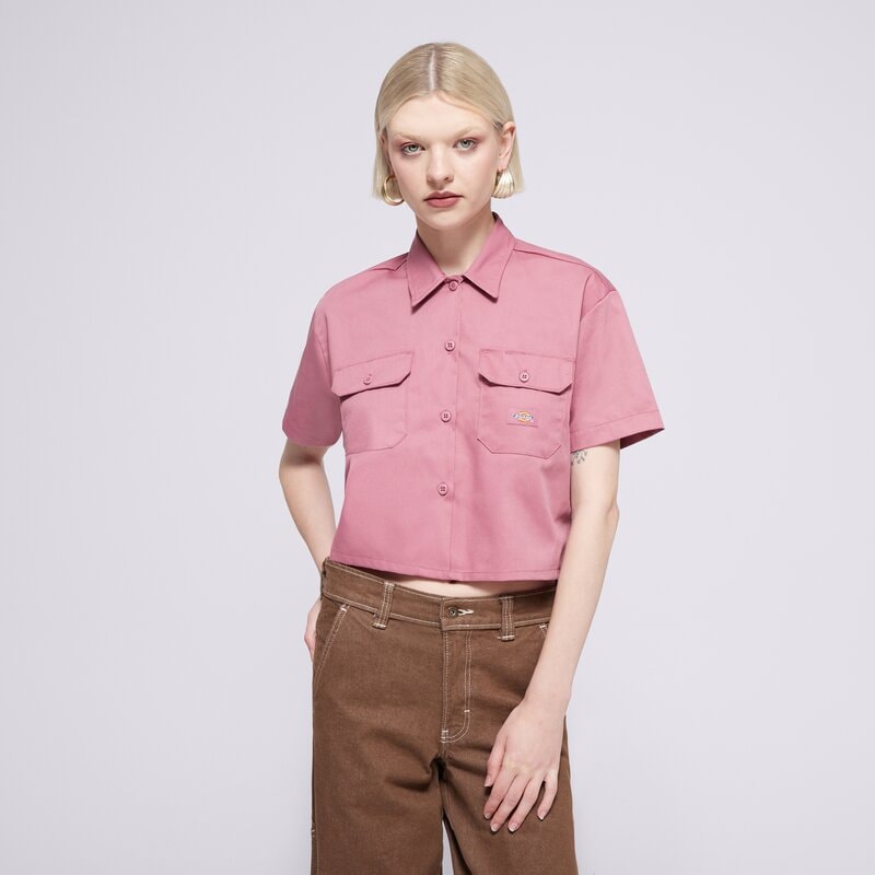 DICKIES MARŠKINIAI WORK SHIRT CROPPED SS W