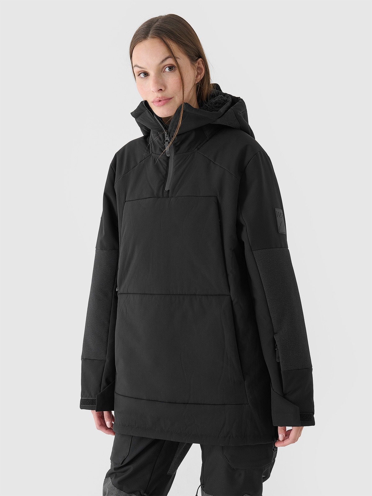 Moteriška snieglenčių striukė 8000 membrana - juoda