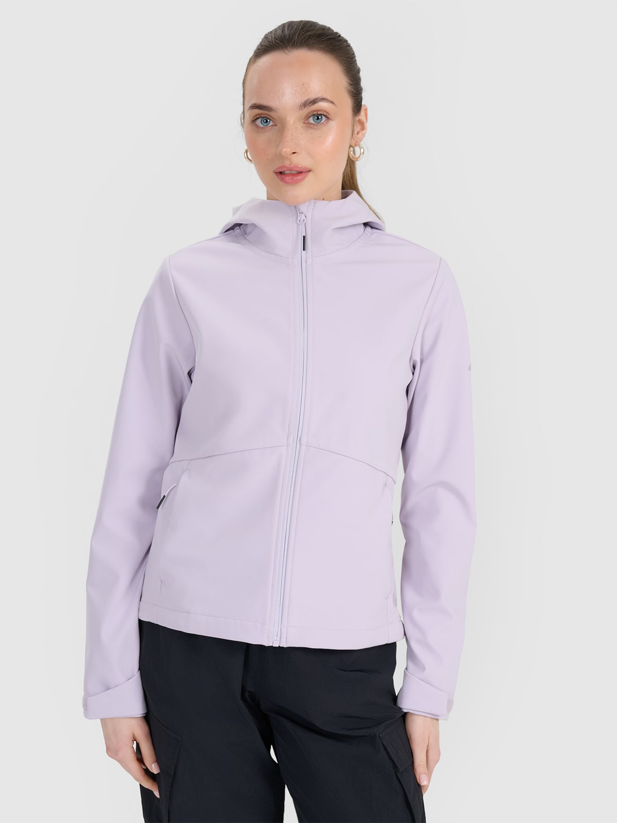 Moteriška softshell vėjui atspari striukė 5000 membrana - violetinė