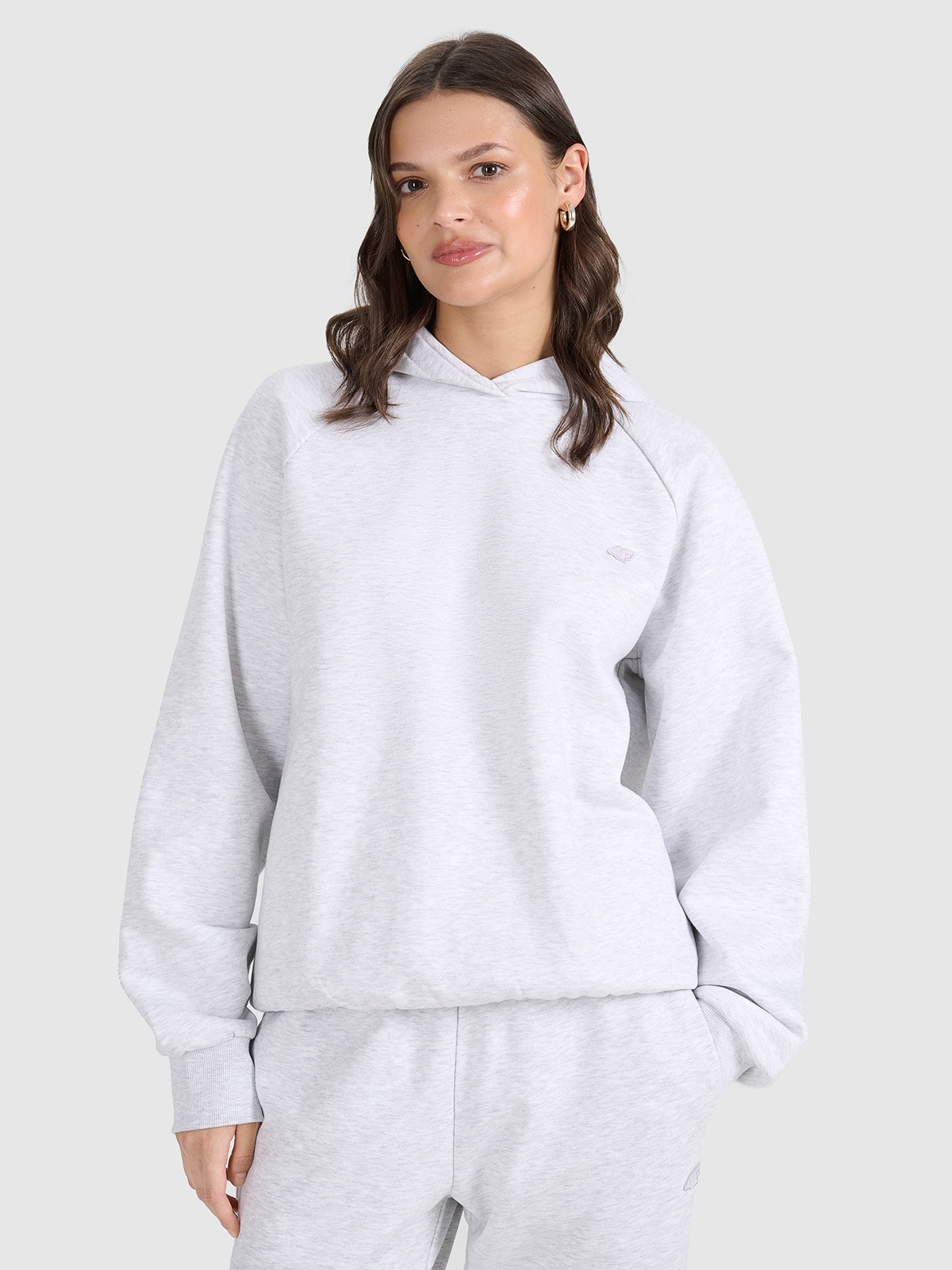 Sportinis neatsegamas džemperis su gobtuvu unisex - pilkas