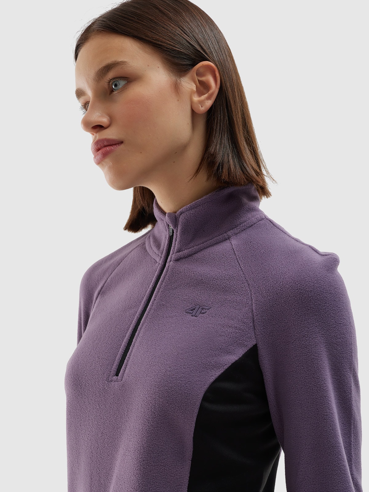 Moteriškas termoaktyvus fliso apatinis trikotažas (viršus) - violetinis