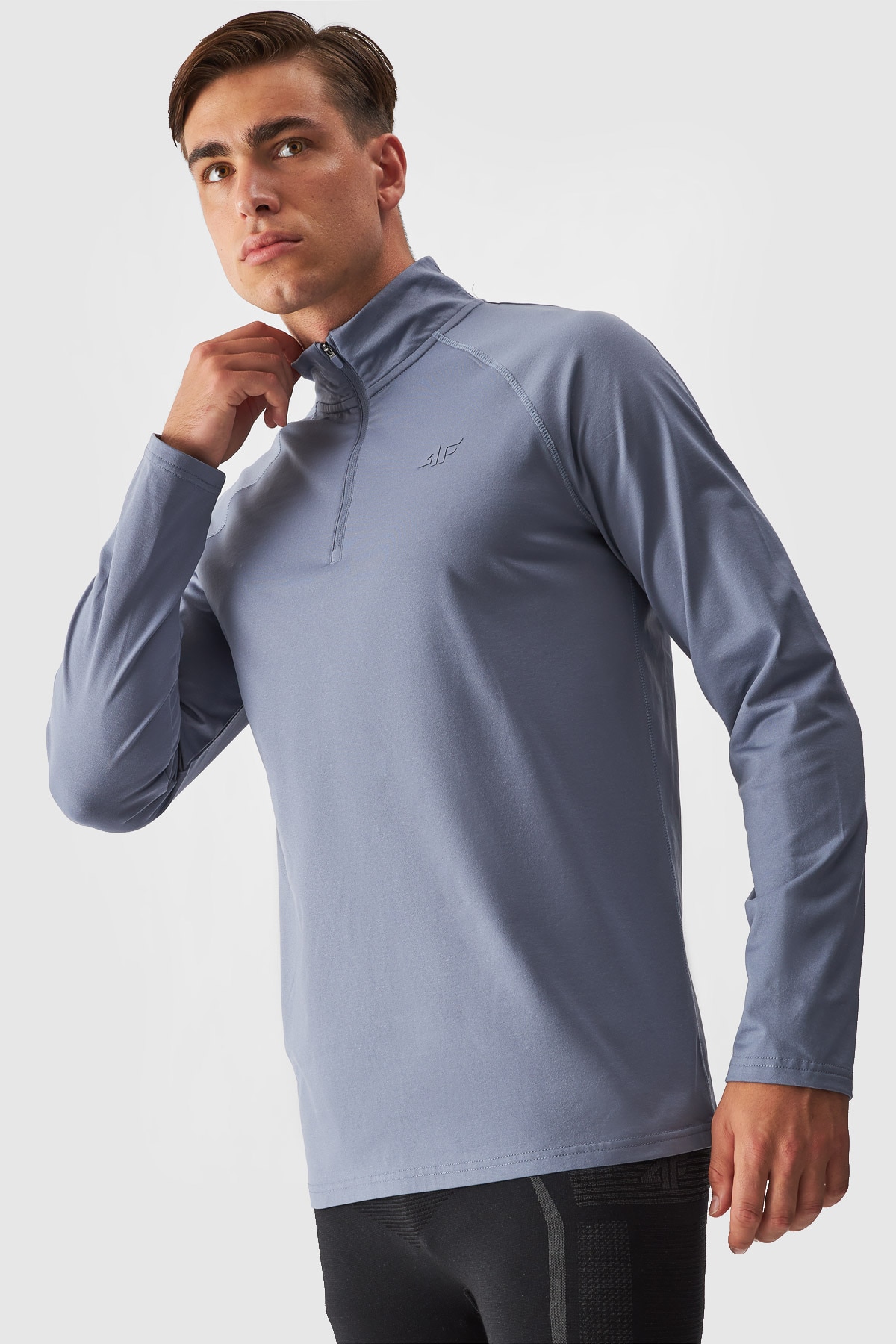 Vyriškas termoaktyvus sukarštas apatinis trikotažas (viršus) - tamsiai mėlynas