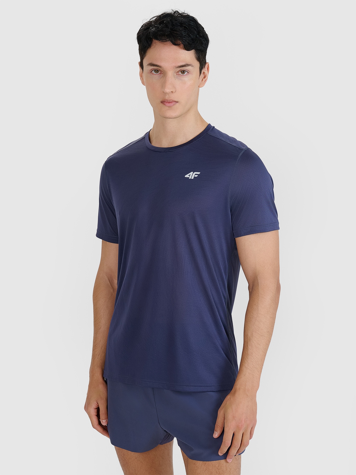 Vyriški regular greitai džiūstantis bėgimo marškinėliai - pilki