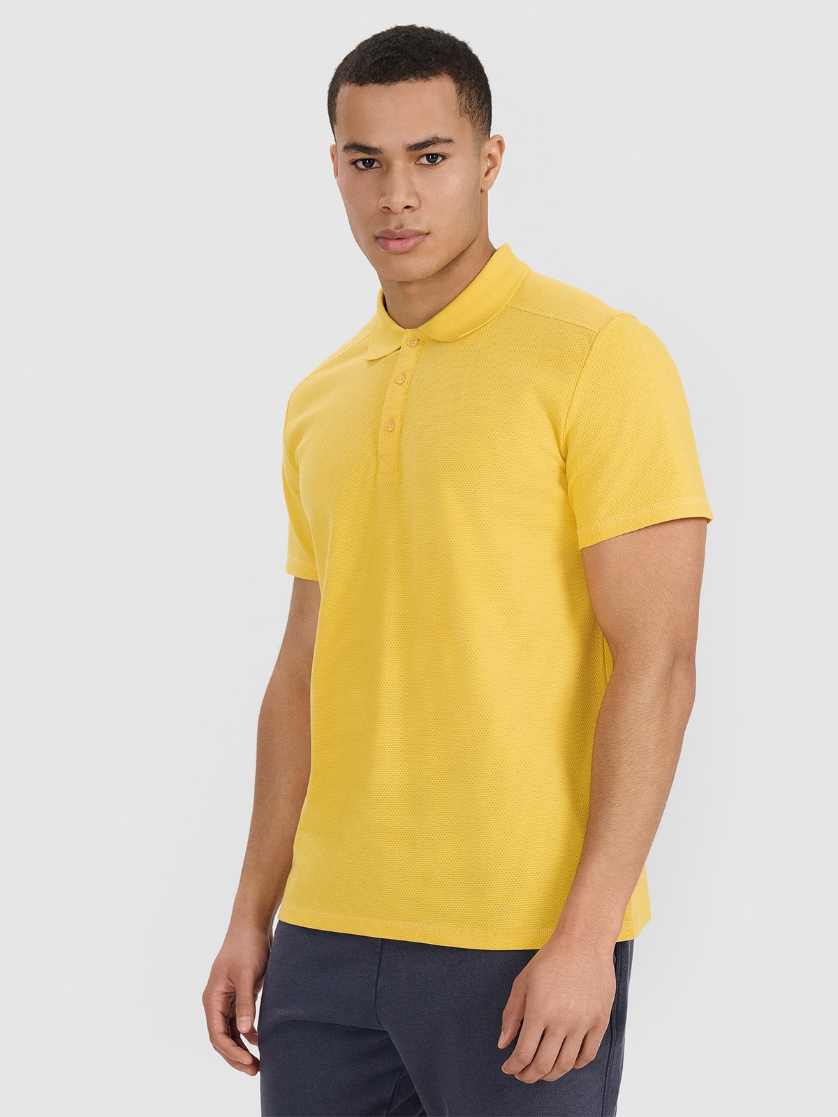 Vyriški polo regular marškinėliai - geltoni