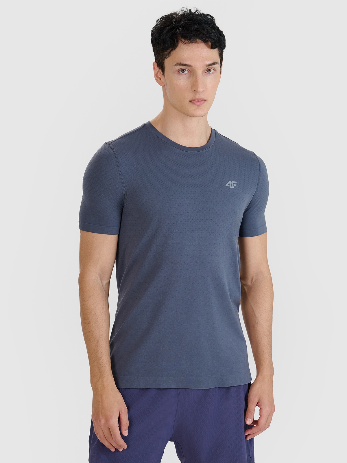 Vyriški greitai džiūstantis bėgimo marškinėliai - pilki