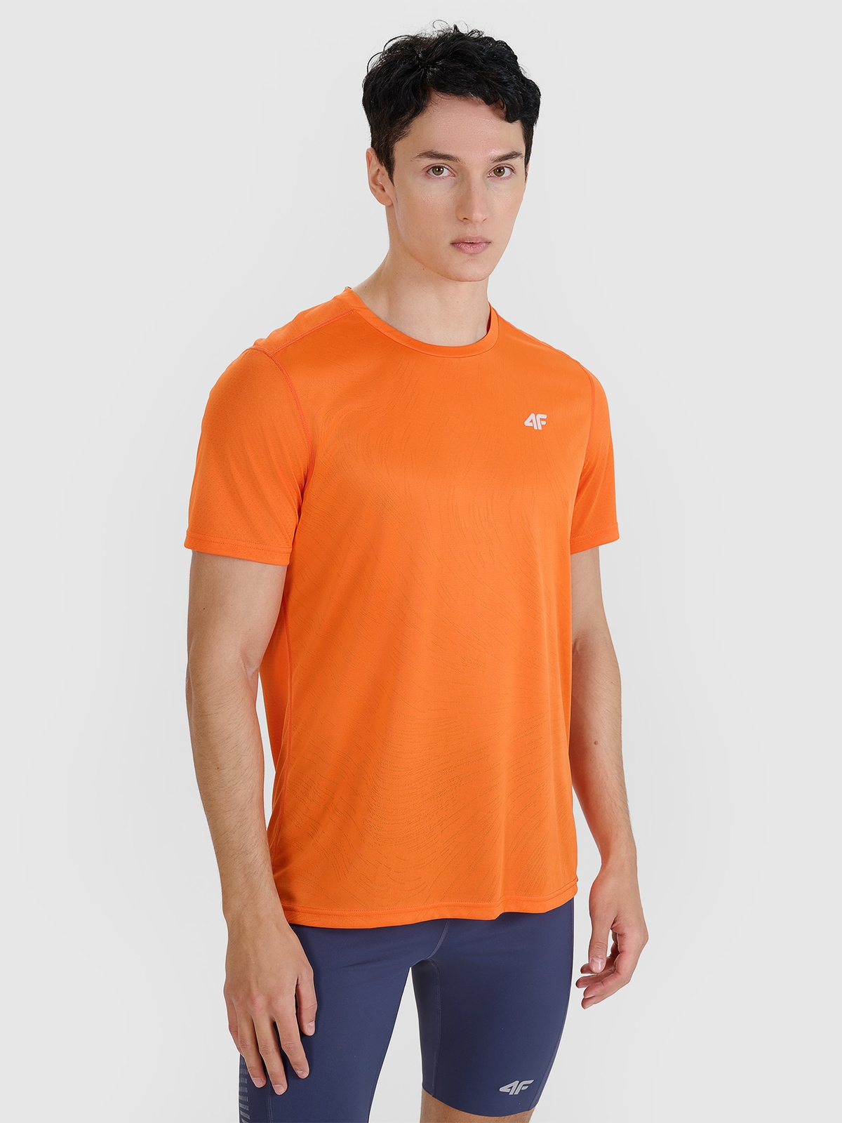 Vyriški regular greitai džiūstantys bėgimo marškinėliai – oranžiniai