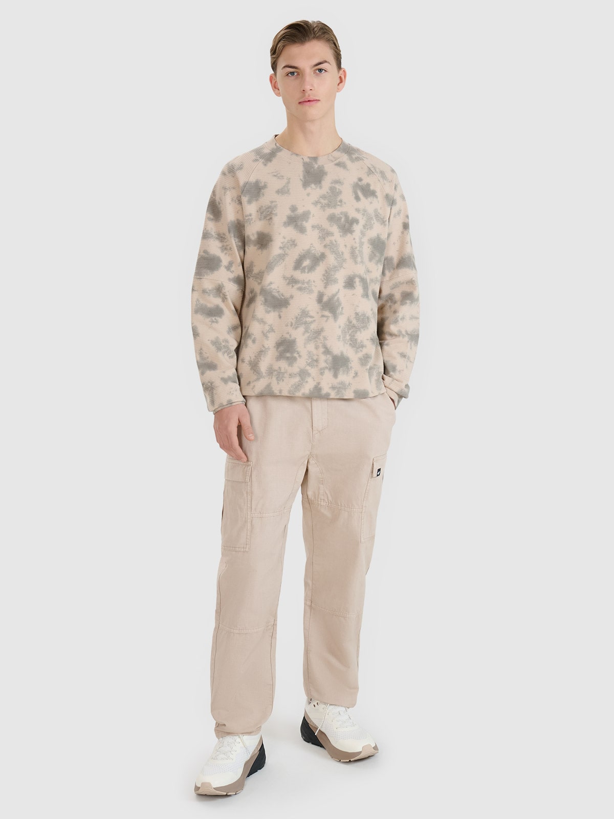 Vyriškos casual cargo kelnės - smėlio spalvos