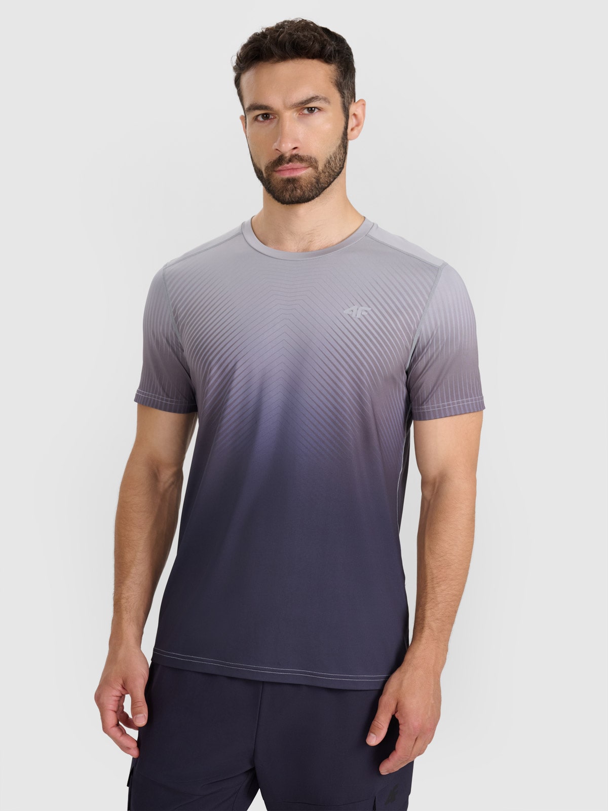 Vyriški greitai džiūstantys treniruočių marškinėliai - juodi