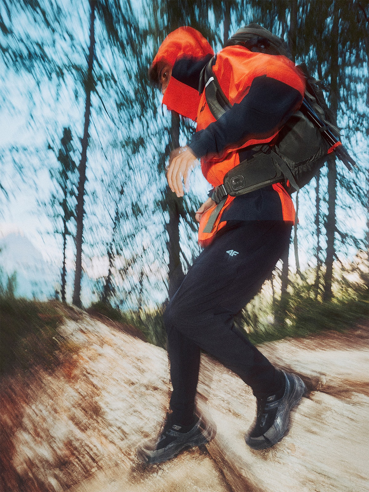 Vyriška žygio striukė 10000 membrana - raudona