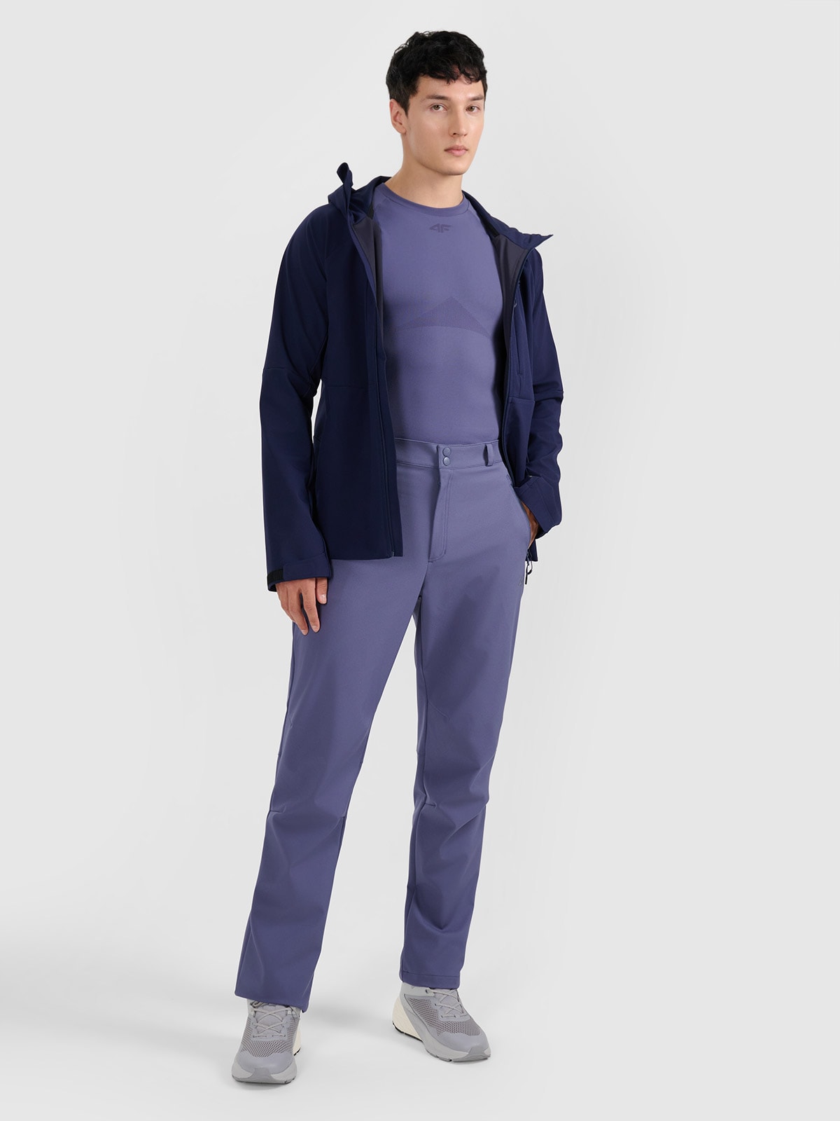 Vyriškos žygio kelnės 10000 membrana - tamsiai mėlynos