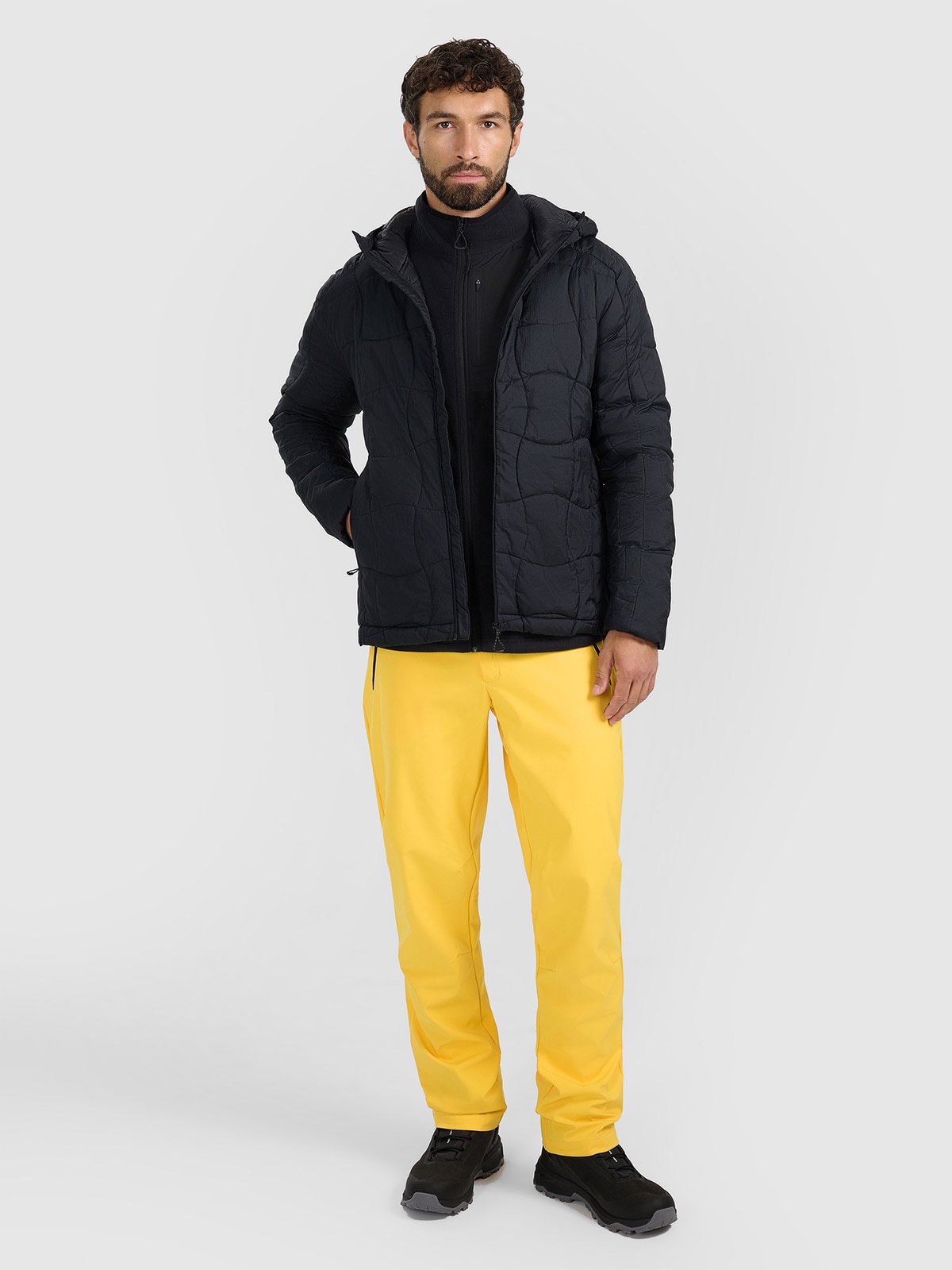 Vyriškos žygio kelnės 10000 membrana - geltonos