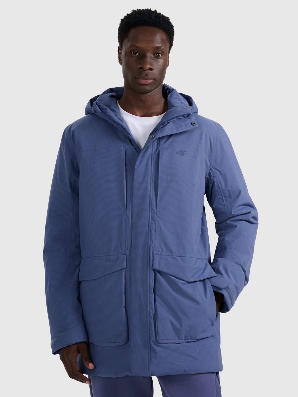 Vyriška parka pereinamojo laikotarpio striukė 8000 membrana - tamsiai mėlyna