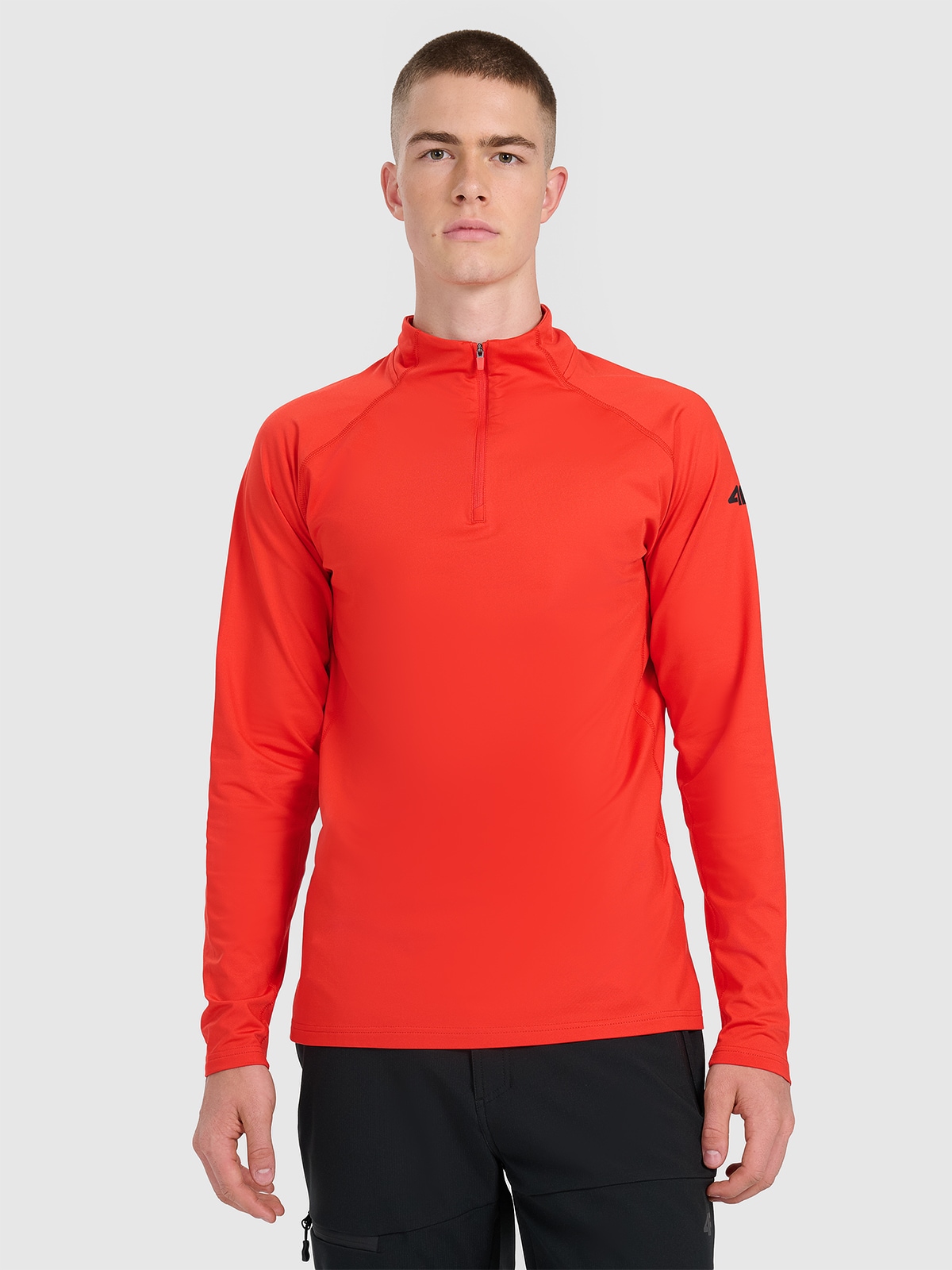 Vyriškas termoaktyvus sukarštas apatinis trikotažas (viršus) - raudonas