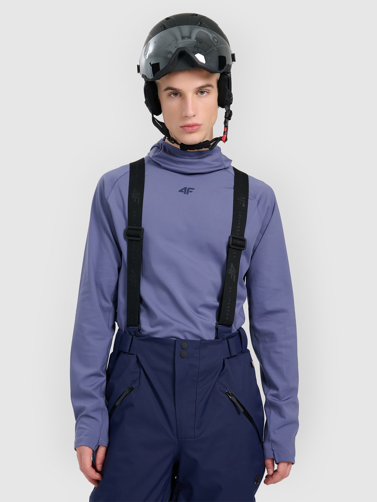 Vyriškas termoaktyvus sukarštas apatinis trikotažas (viršus) - tamsiai mėlynas