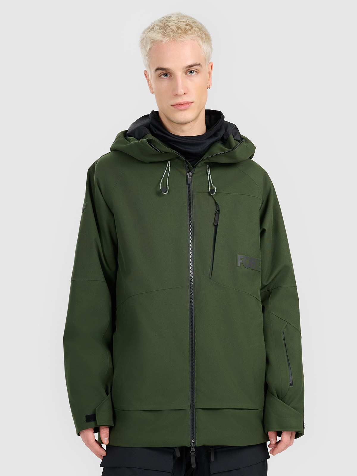 Vyriška snieglenčių striukė15000 membrana - khaki spalvos