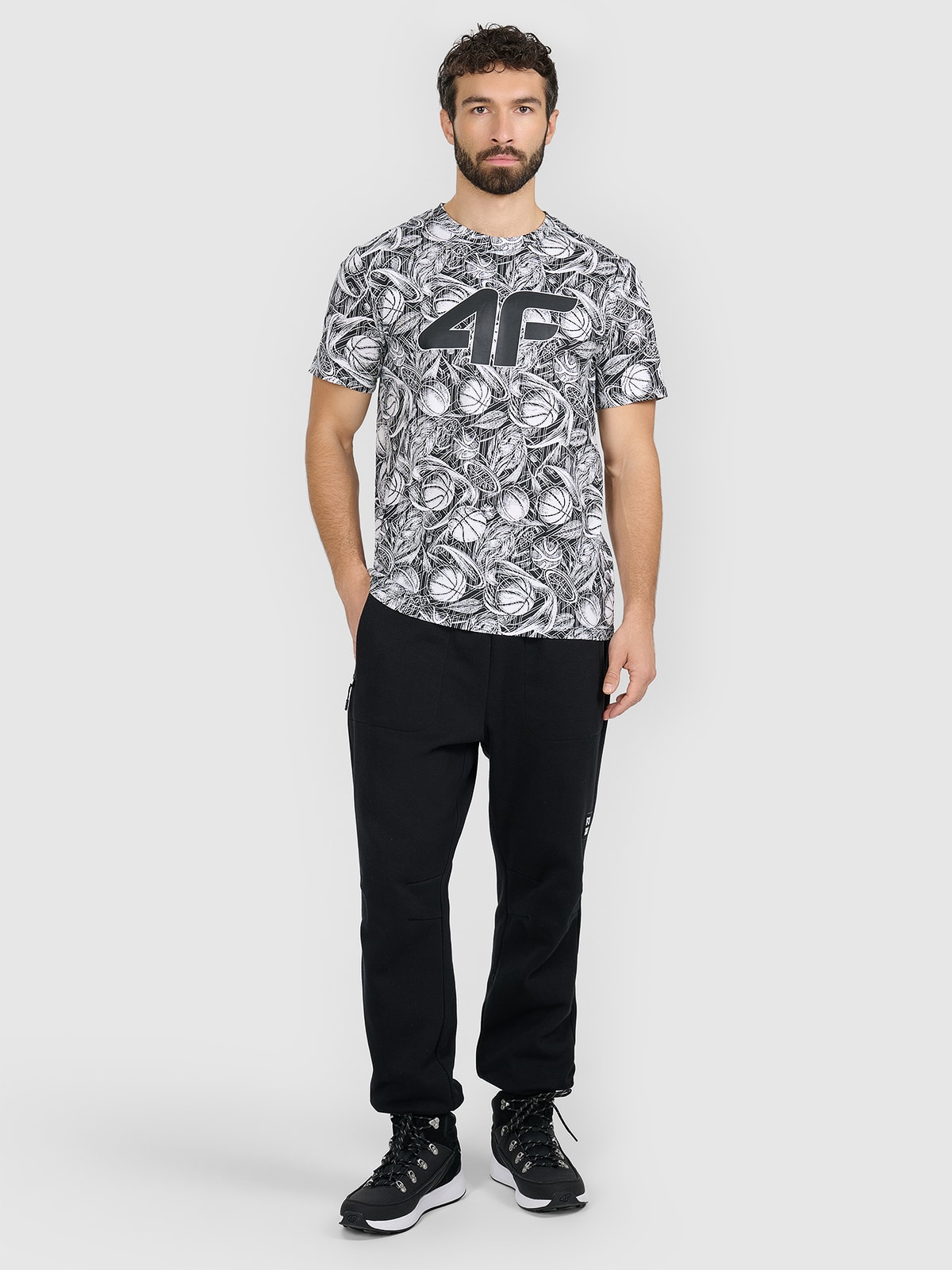 Vyriškos sportinės jogger kelnės - juodos