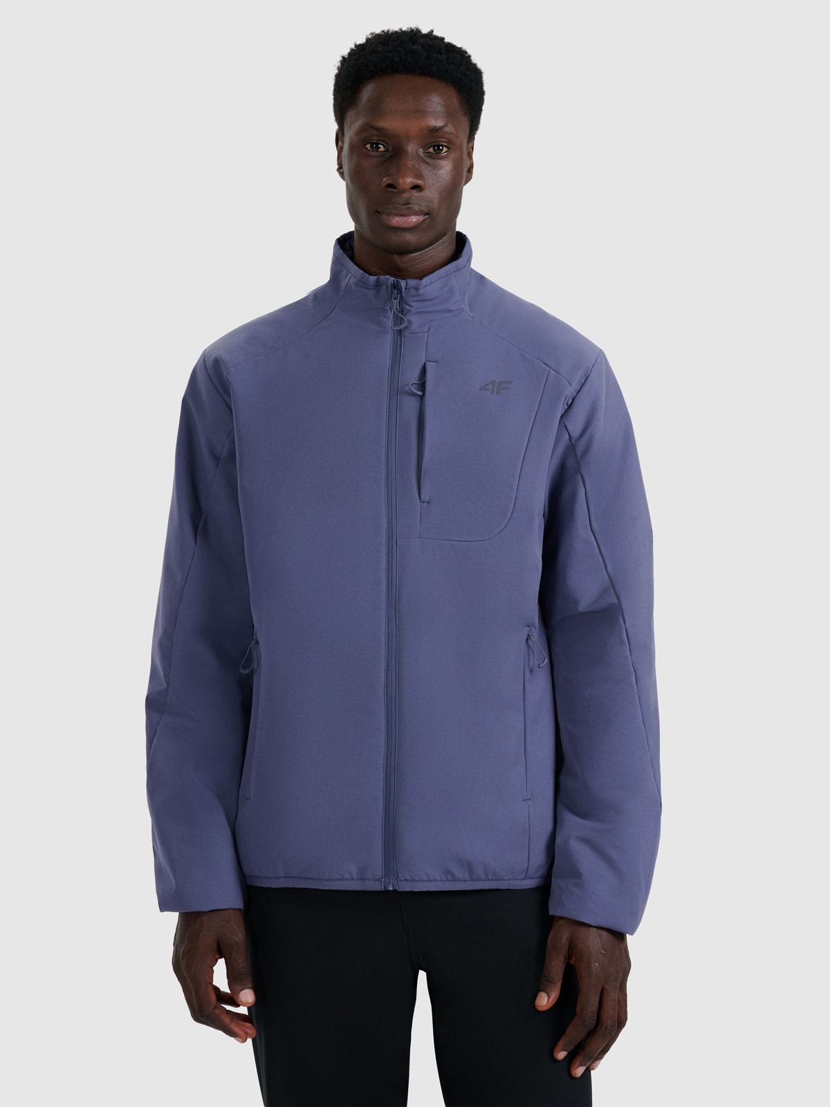 Vyriška žygio striukė su sintetiniu kamšalu - tamsiai mėlyna