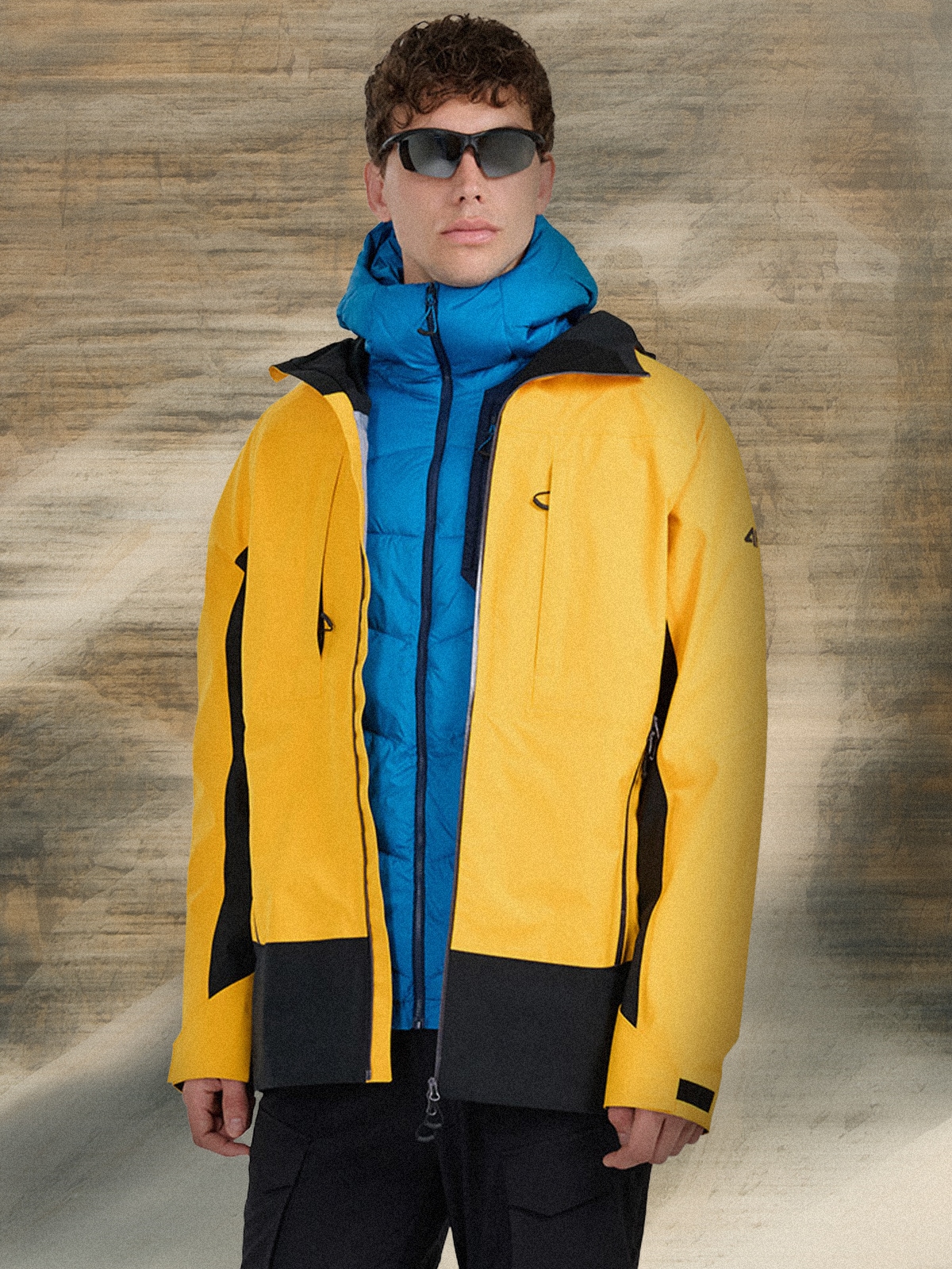 Vyriška žygio striukė su Primaloft Silver - tamsiai mėlyna