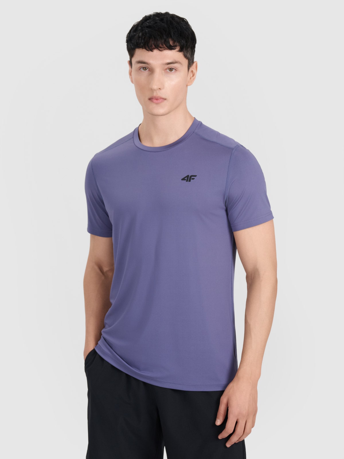 Vyriški greitai džiūstantys treniruočių marškinėliai - mėlyni