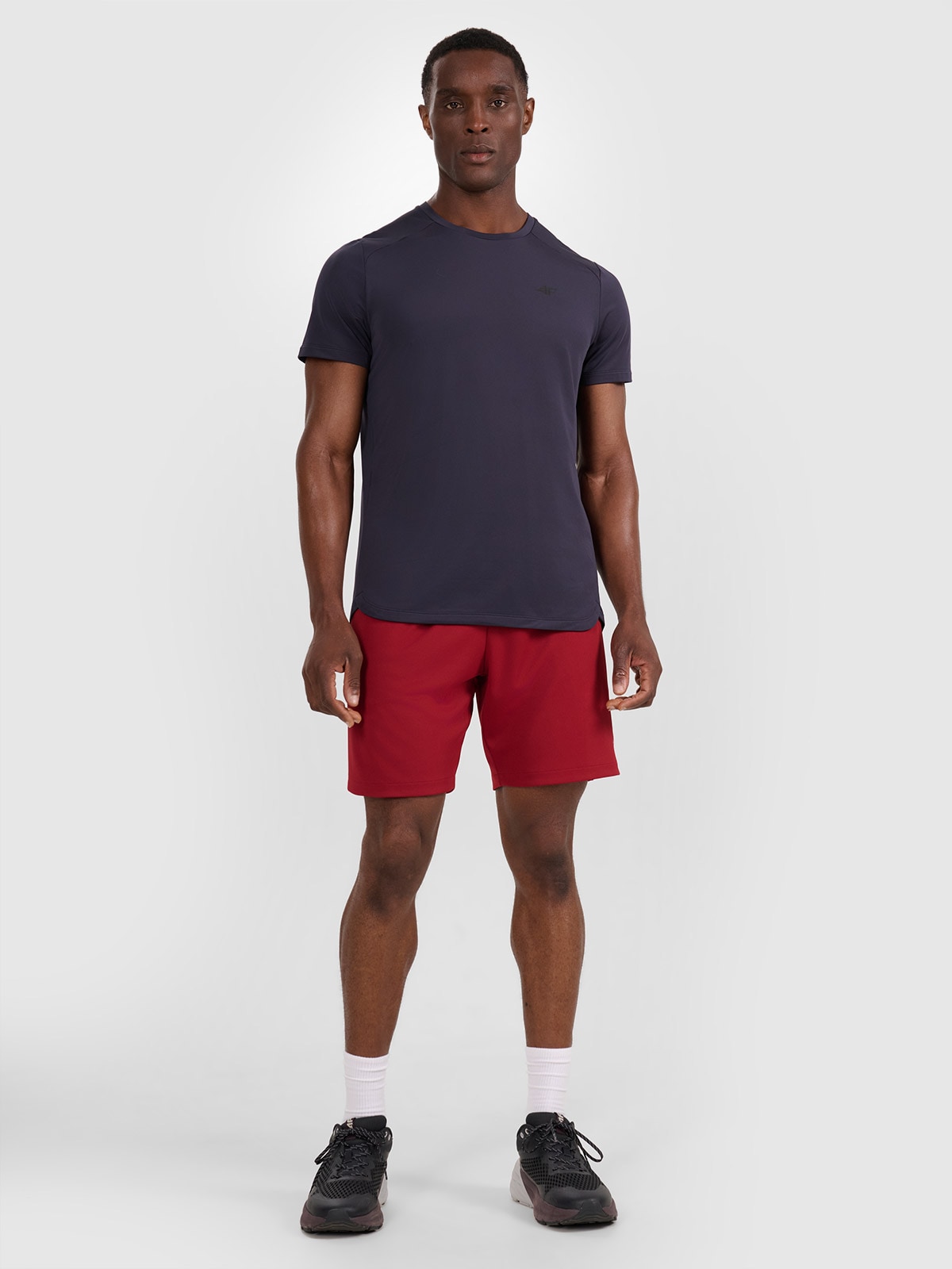 Vyriški greitai džiūstantys treniruočių šortai - raudoni