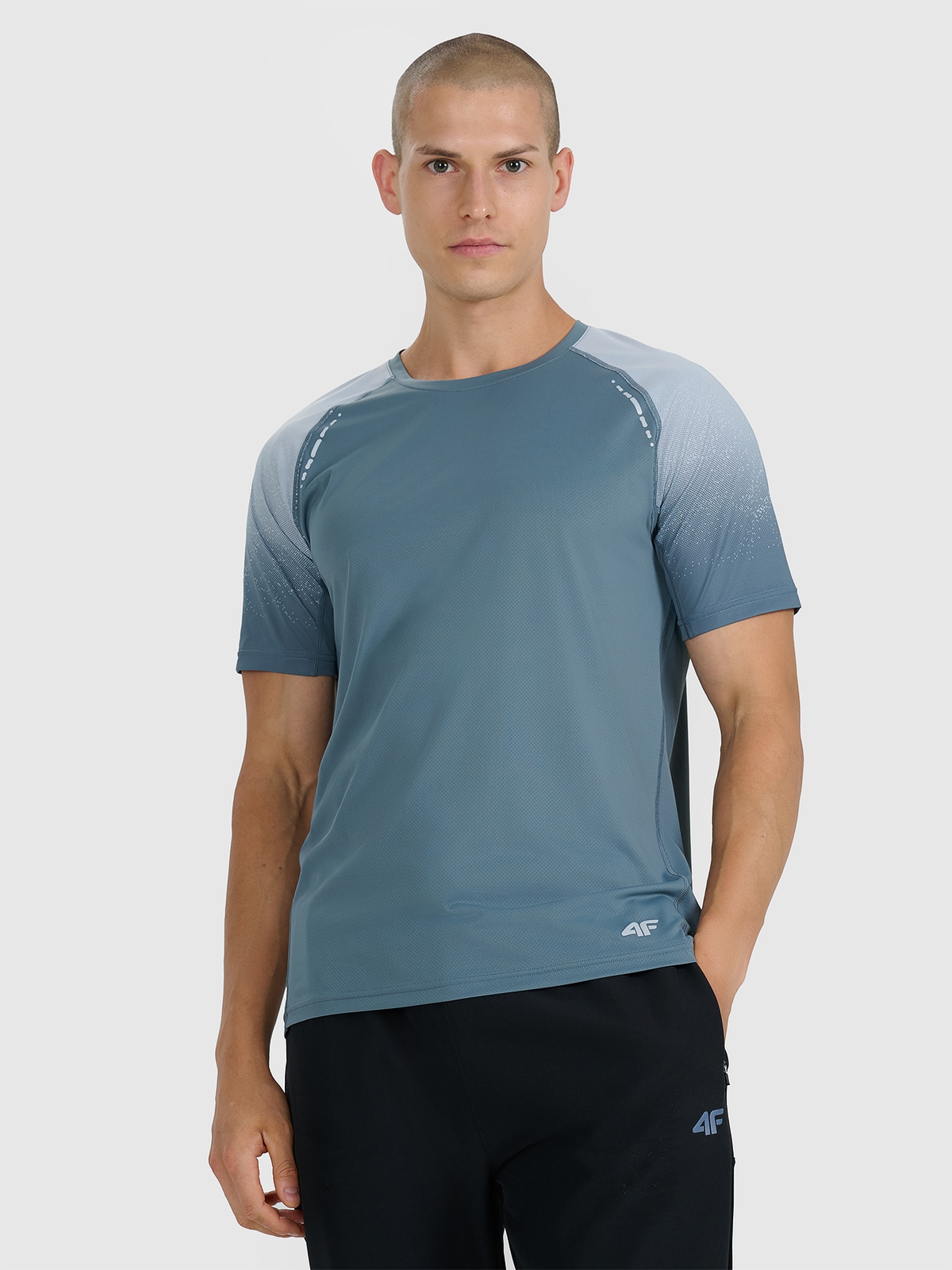 Vyriški greitai džiūstantys bėgimo bekele marškinėliai - pilki