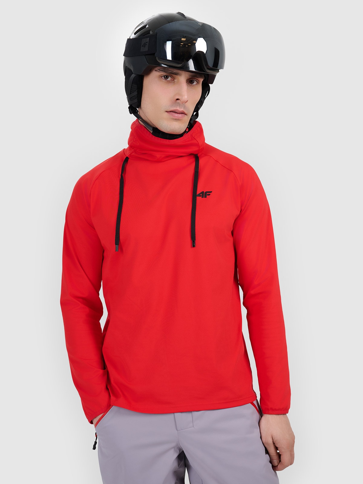 Vyriškas termoaktyvus apšiltintas apatinis trikotažas (viršus) - raudonas