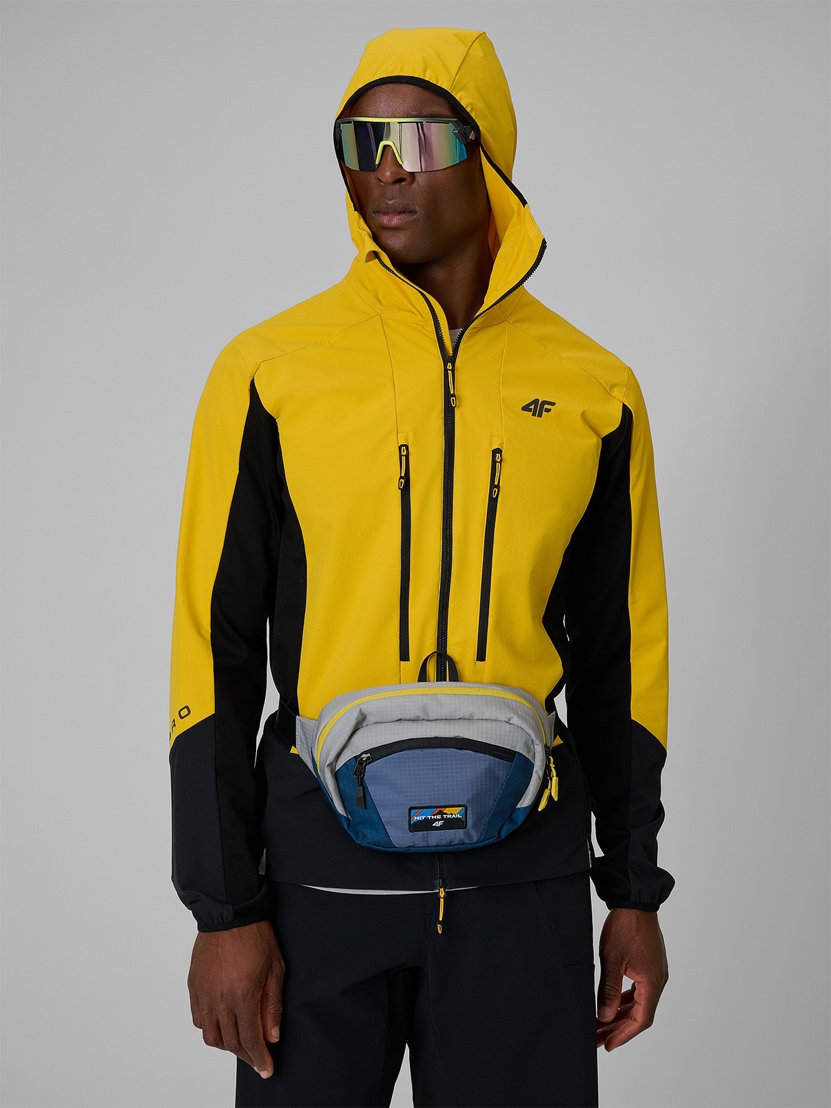 Techninė trekingo striukė 4F PRO ultralight vyriška - geltona