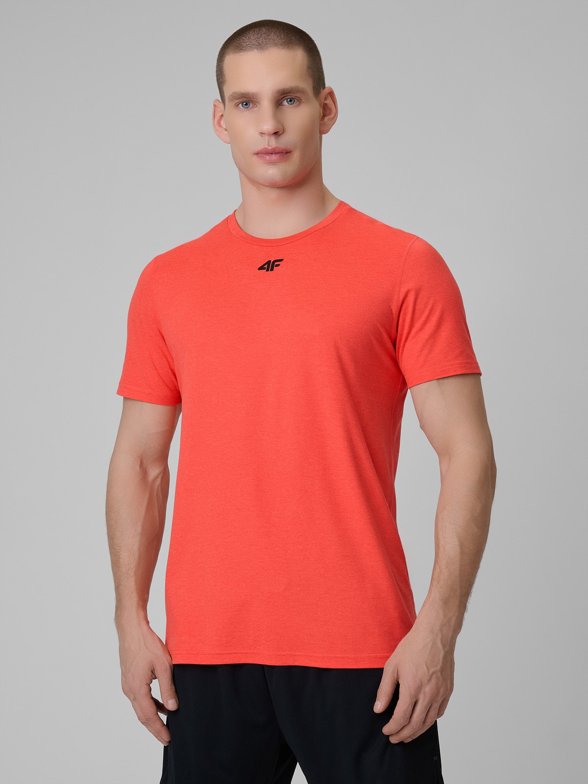 Vyriški regular greitai džiūstantys treniruočių marškinėliai - raudoni