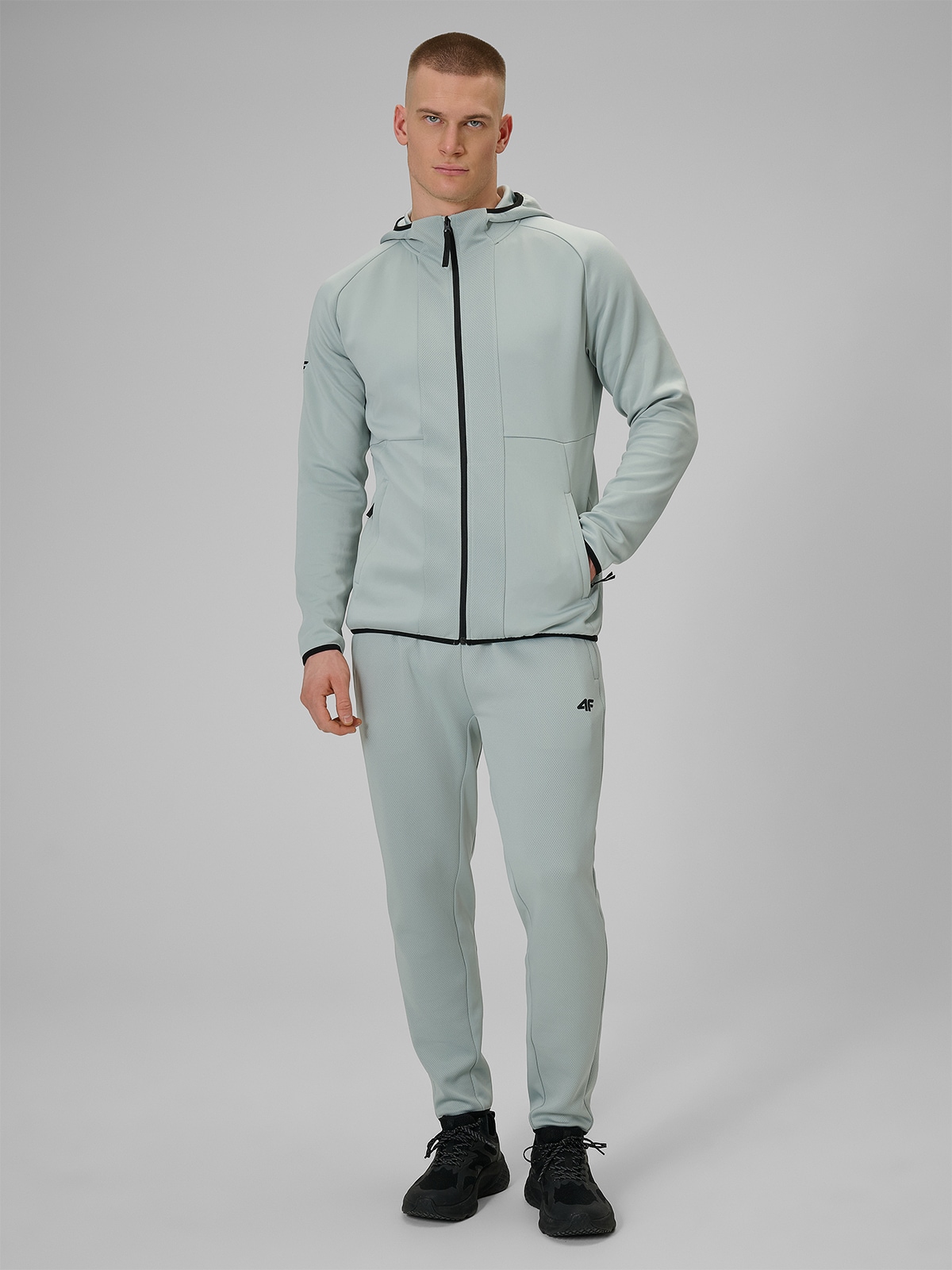 Greitai džiūstančios treniruočių kelnės vyriškos - mėtų