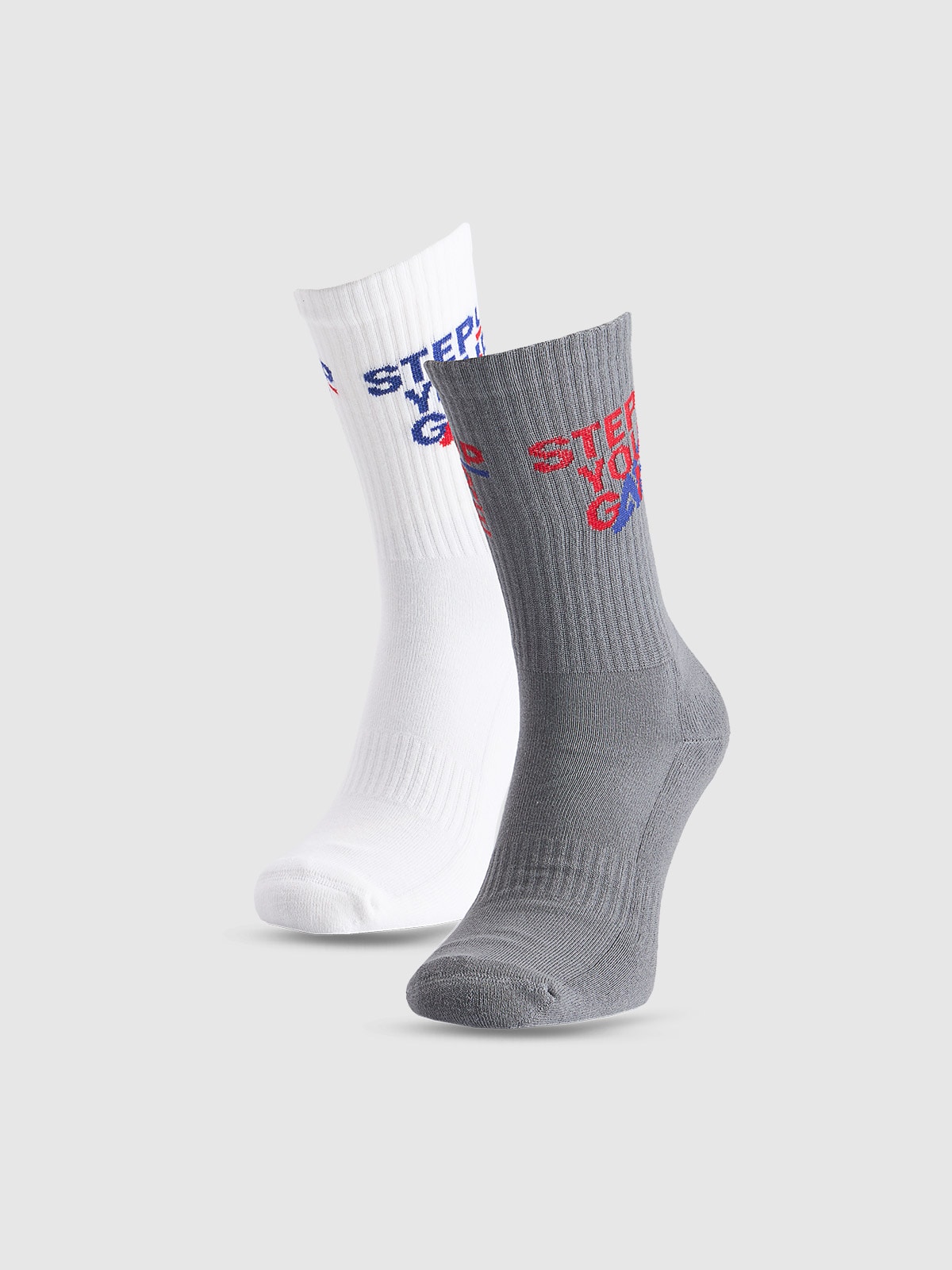 Vyriškos casual kojinės virš kulkšnių (2-pack) - daugiaspalvės