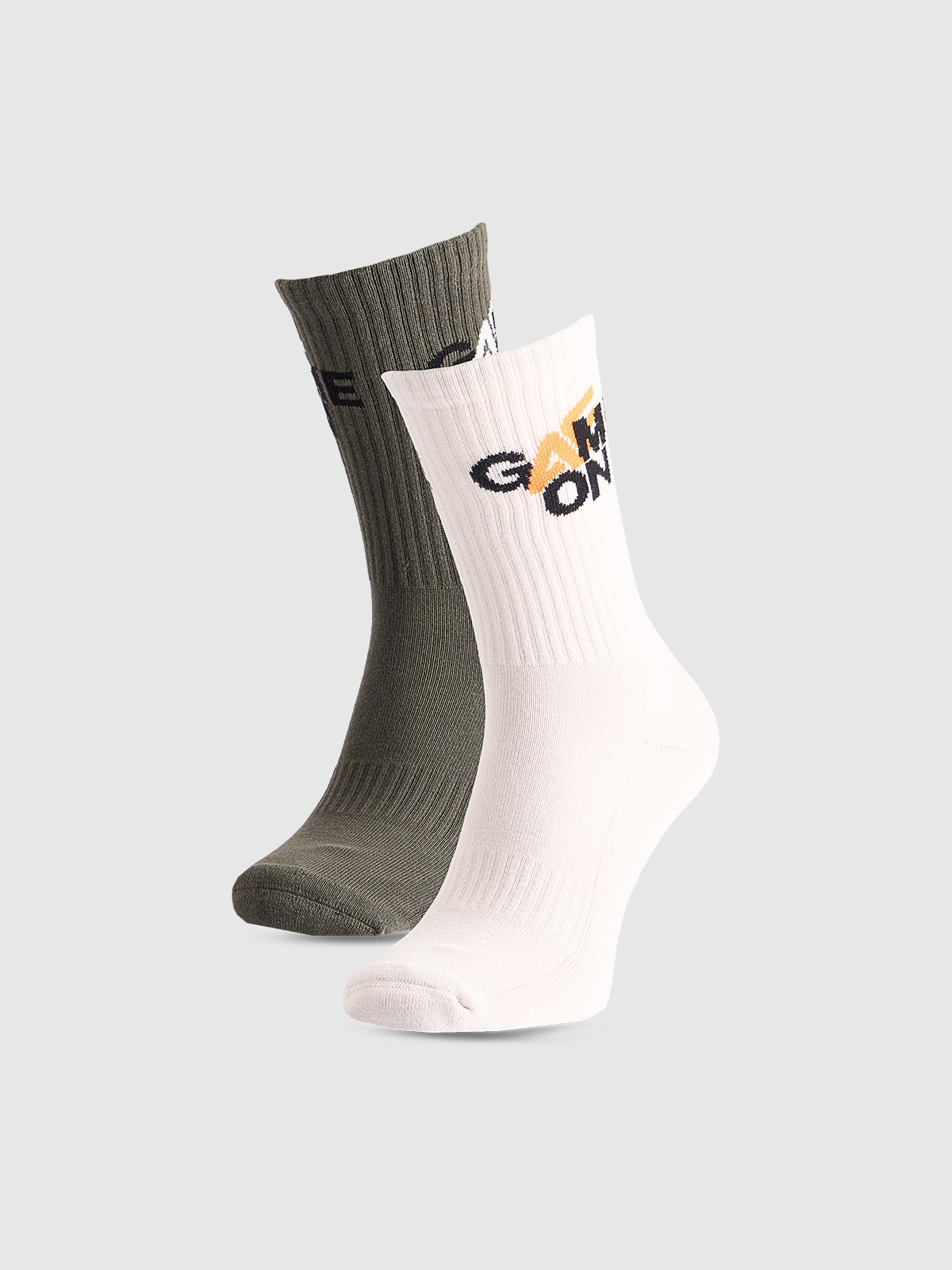 Vyriškos casual kojinės virš kulkšnių (2-pack) - daugiaspalvės