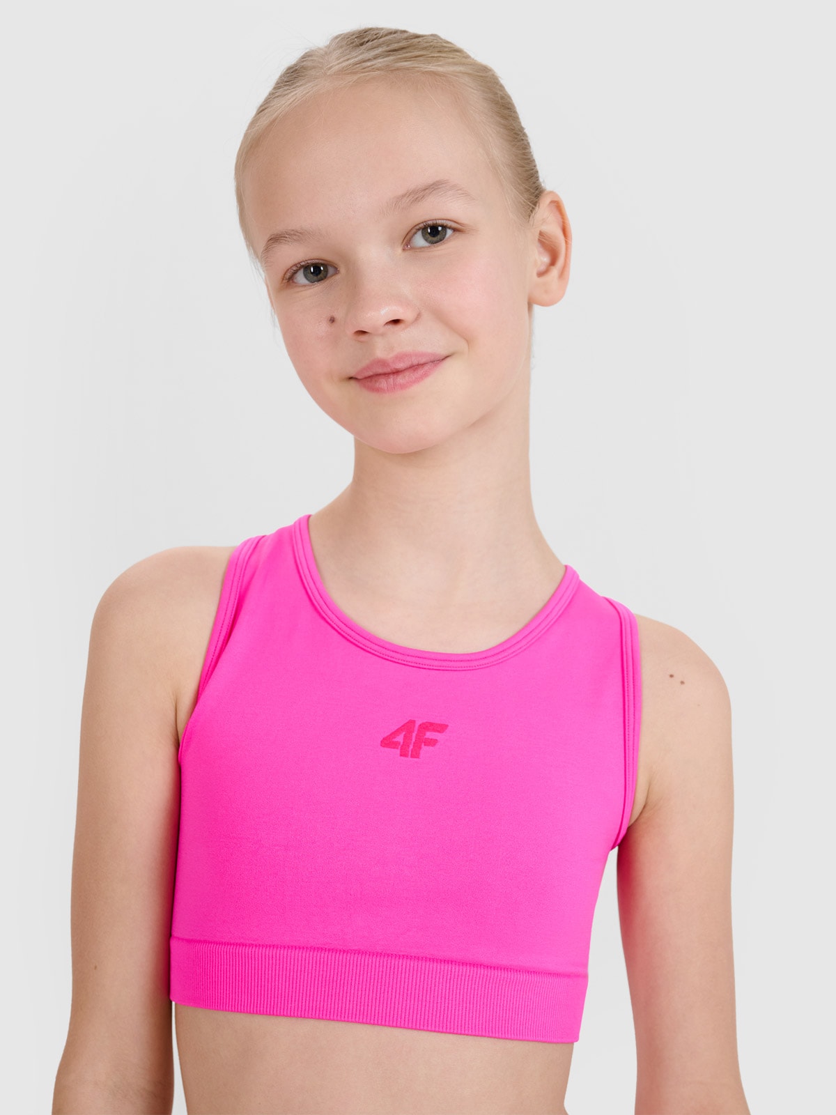 Sportinė greitai džiūstanti liemenėlė mergaitėms - rožinė