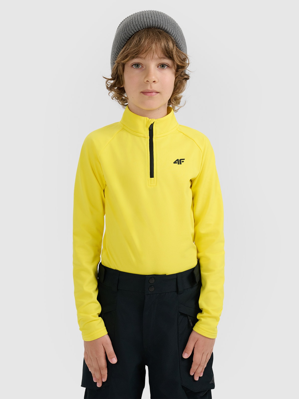 Vaikiškas termoaktyvus sukarštas apatinis trikotažas (viršus) - geltonas