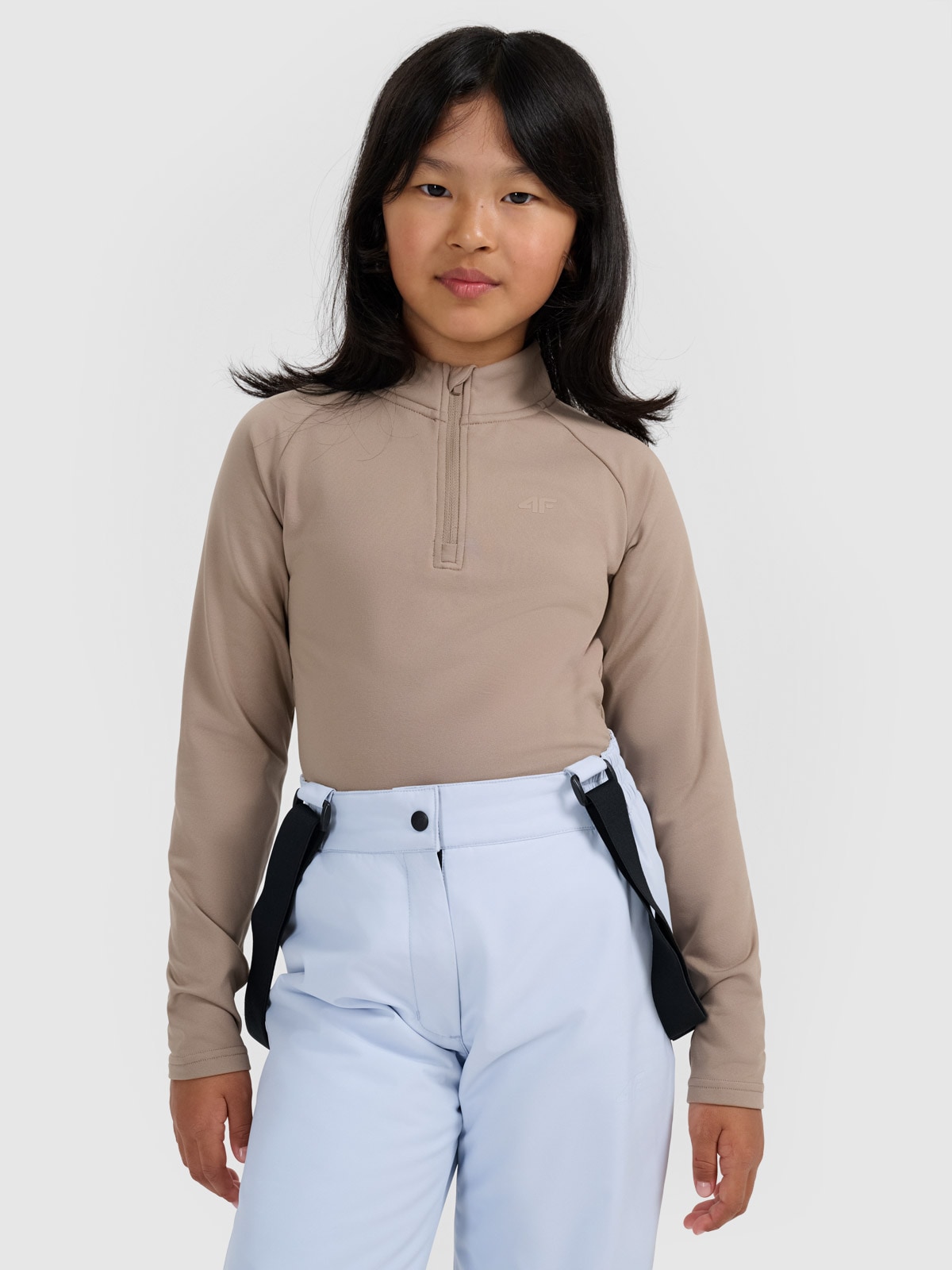 Vaikiškas termoaktyvus sukarštas apatinis trikotažas (viršus) - rudas