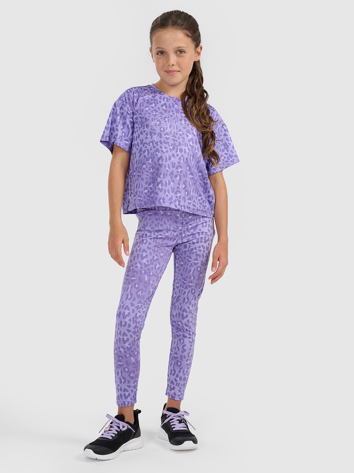 Sportinės greitai džiūstančios tamprės mergaitėms - daugiaspalvės