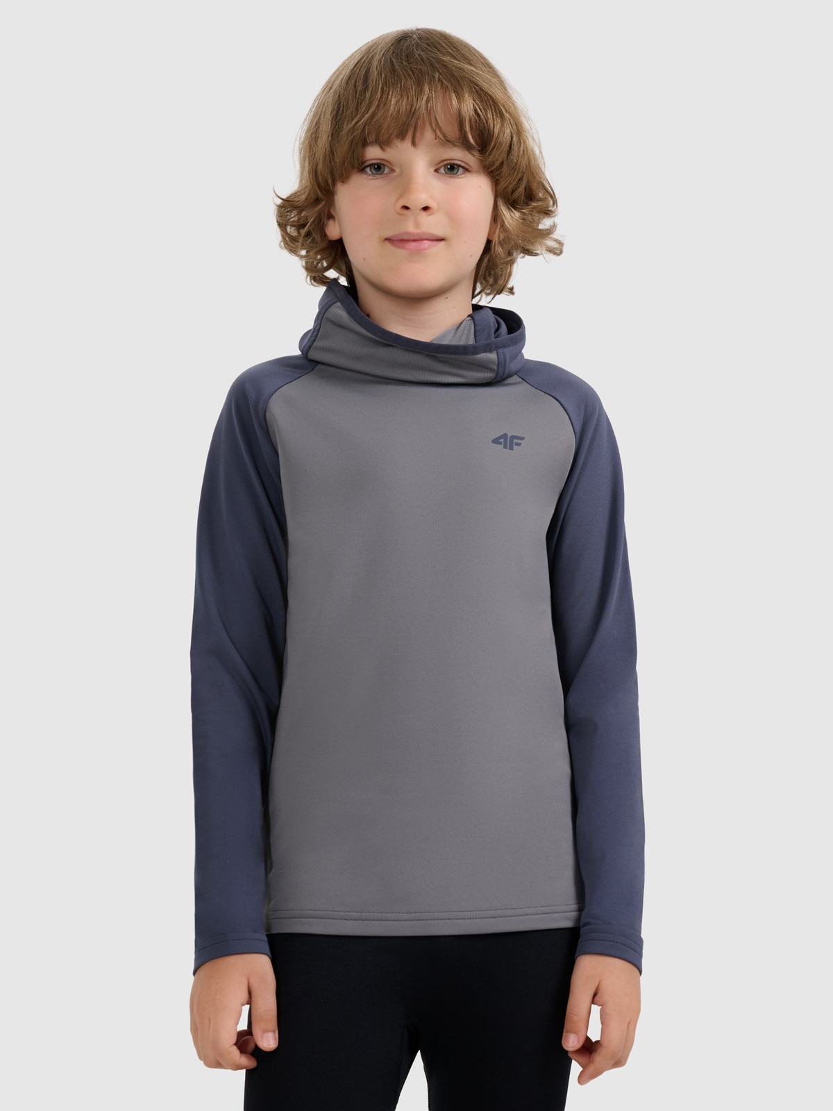 Vaikiškas termoaktyvus sukarštas apatinis trikotažas (viršus) - pilkas