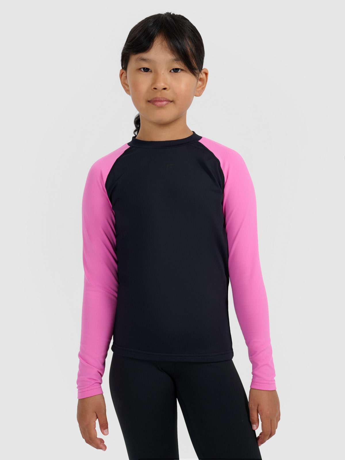 Vaikiškas termoaktyvus sukarštas apatinis trikotažas (viršus) - rožinis