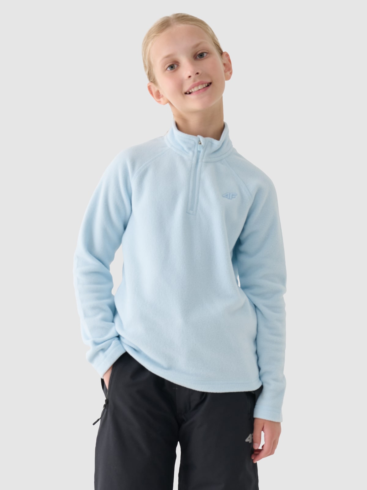 Vaikiškas termoaktyvus fliso apatinis trikotažas (viršus) - mėlynas