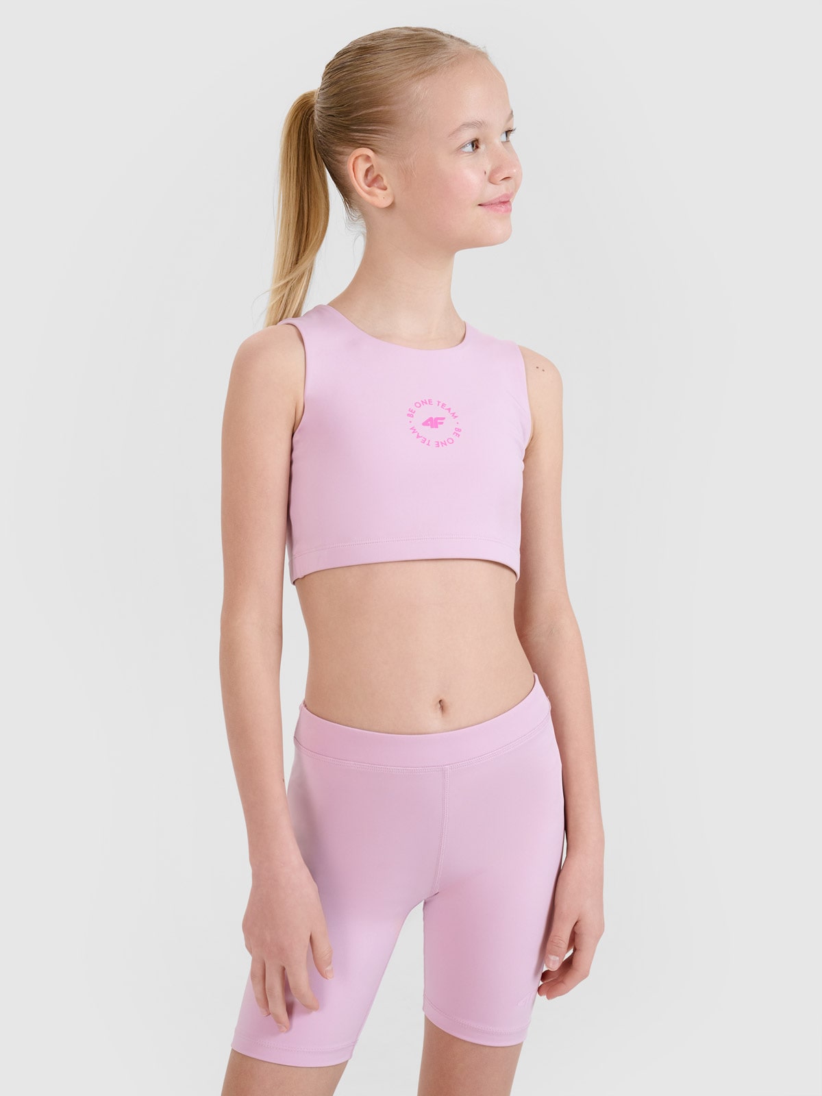 Sportinė greitai džiūstanti liemenėlė mergaitėms - rožinė