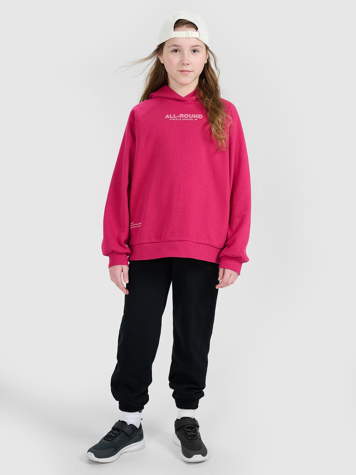 Sportinės jogger kelnės mergaitėms - juodos