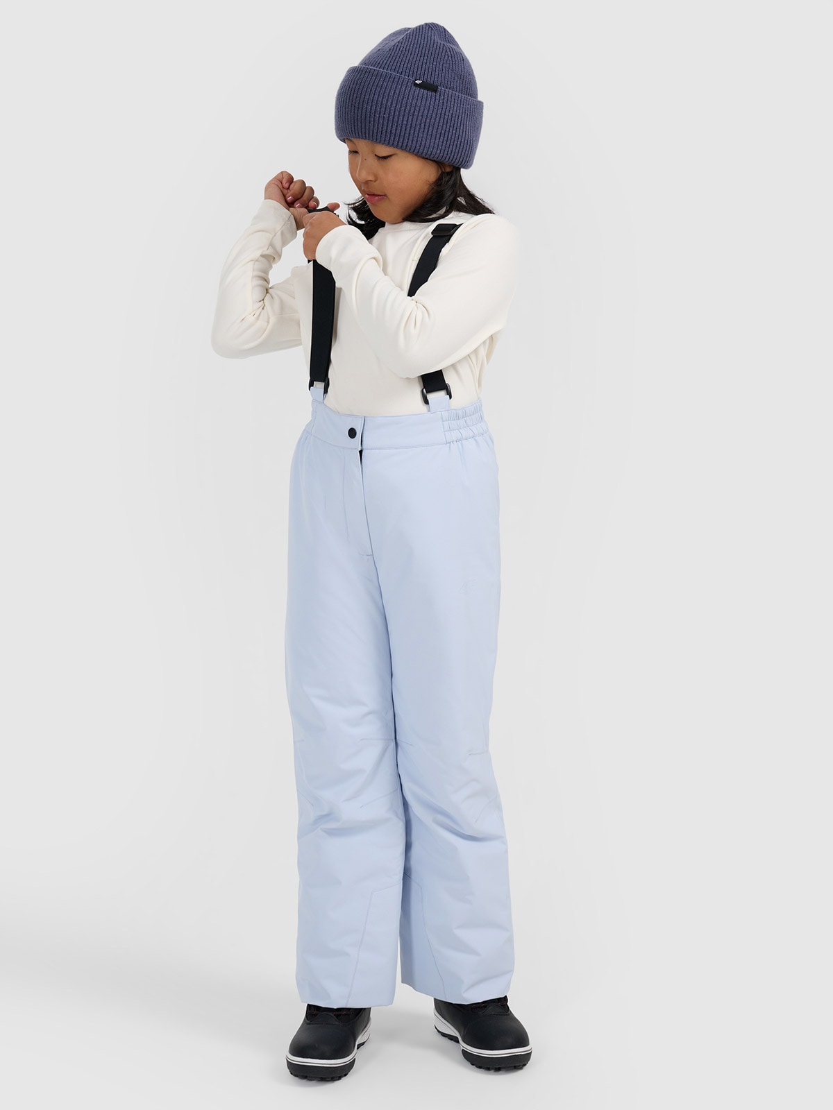 Slidinėjimo kelnės mergaitėms 5000 membrana - mėlynos