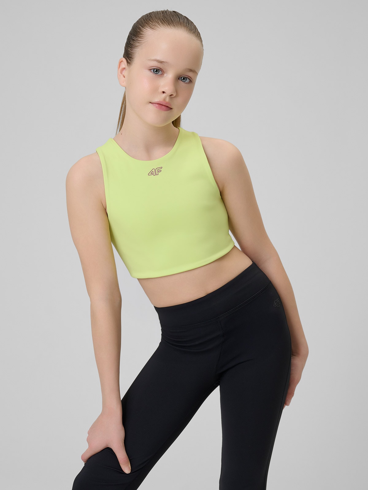 Sportinė liemenėlė mergaitėms - žalia