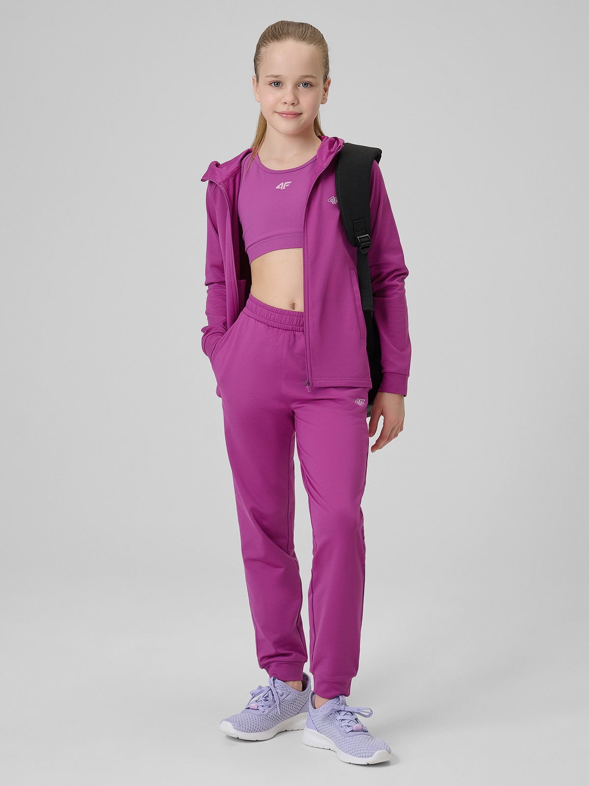 Sportinės jogger kelnės mergaitėms - rožinės